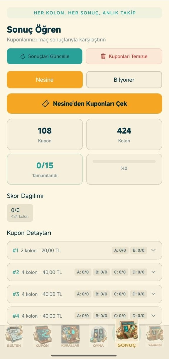 Sonuç Sayfası
